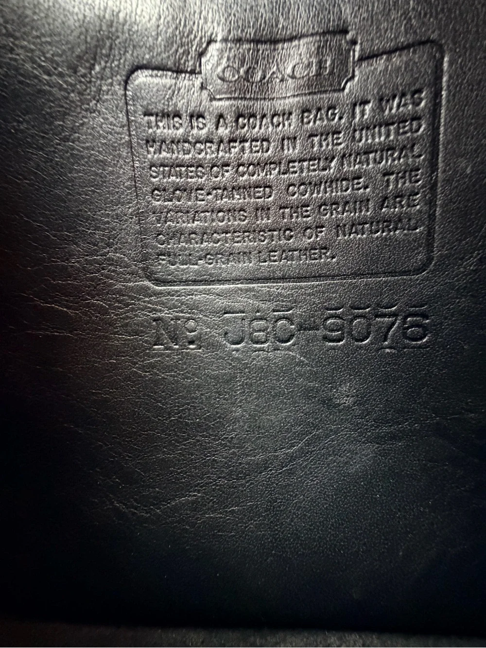 Coach black companion